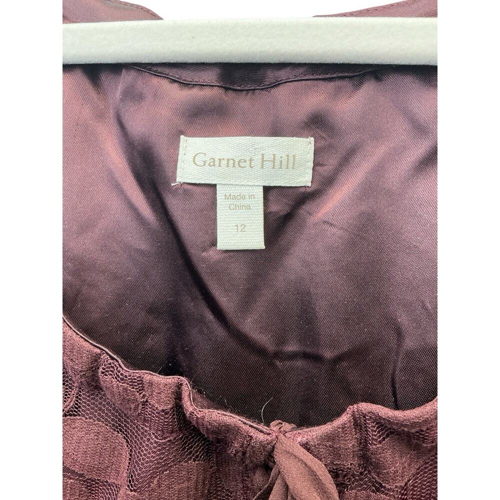 Garnet Hill Boheme Lace Dress Pullover Berry Women's 12 - Picture 6 of 16